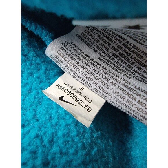 NIKE CLASSIC FLEECE TRACK JACKET WOMEN'S SIZE S SMALL BLUE 419735-430 - Picture 7 of 10